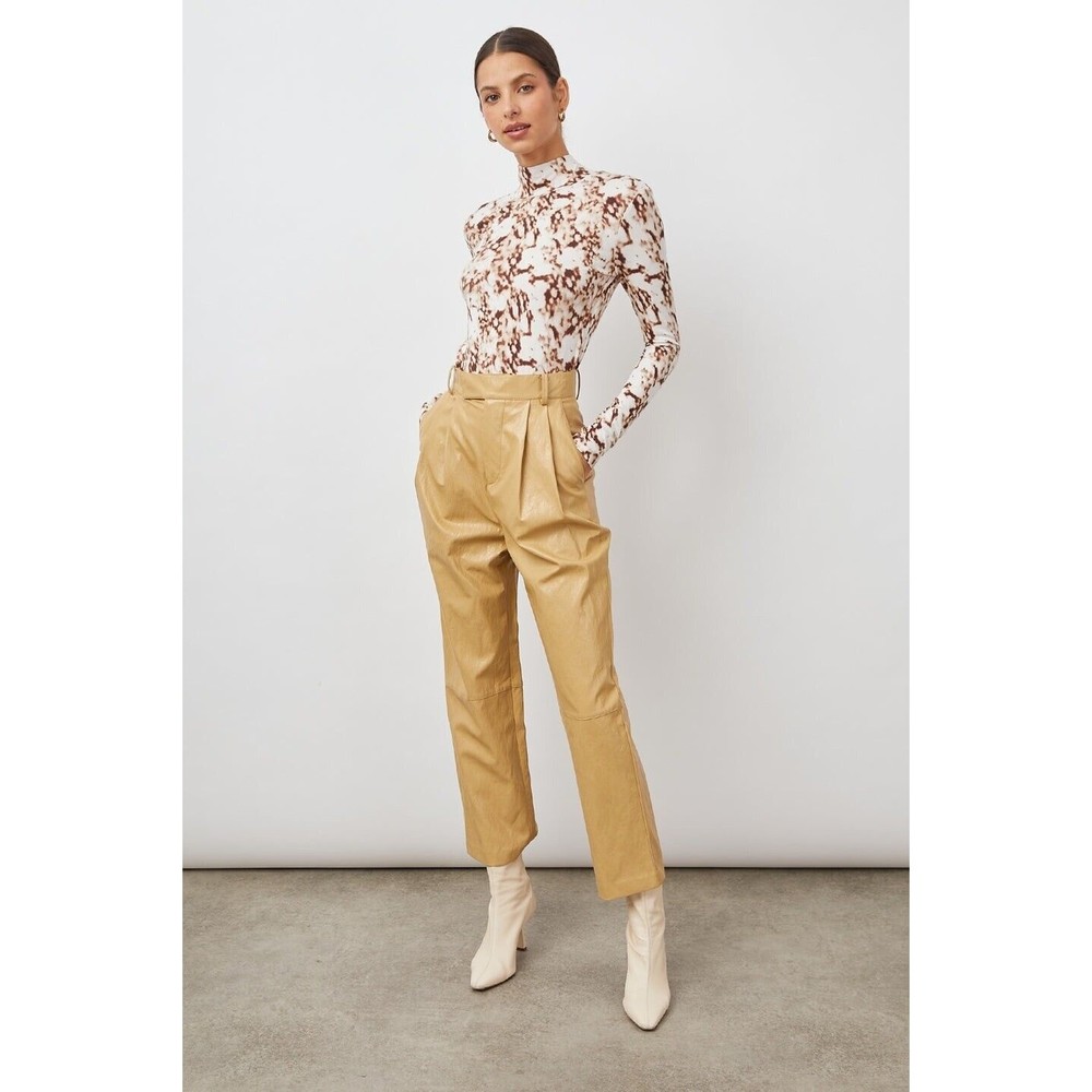 Rails Ray Granite Turtleneck Top Shirt WOMENS Size XL Cream Brown NWOT $148 Soft